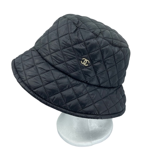SOLD Quilted Crystal Logo French Bucket Hat - Picture 2 of 5